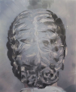Joris Ghekiere, Oil on silk paper and polyester board, 120x100cm, 2009